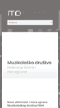 Mobile Screenshot of muzikolosko-drustvo.ba